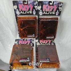 VTG KISS ALIVE McFarlane Toys Complete Set 2000 ACE PAUL GENE & PETER Set of 4