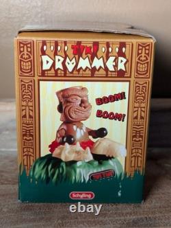 VTG SCHYLLING TIKI DRUMMER Musical with Motion Free Shipping WORKS Great 2004