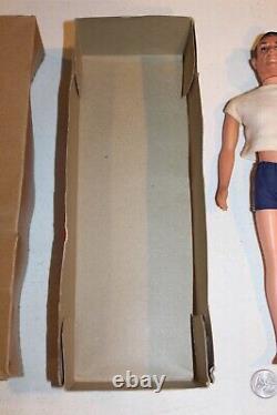 Vintage 1965 James Bond 007 Gilbert Action Figure & Orig Box Outfit Shirt Shorts