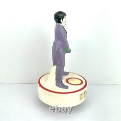 Vintage 1978 The Joker Villain/Catwoman Ceramic Music Box MISPRINT Works