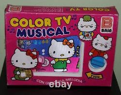 Vintage 1980s Hello Kitty Musical Color TV