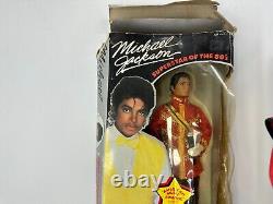 Vintage 1984 Action Figure MICHAEL JACKSON Doll Set of 3 Outfits Ljn Toys