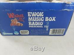 Vintage 1984 Kenner Star Wars Rotj Wicket The Ewok Music Box Preschool Toy New
