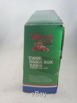 Vintage 1984 Kenner Star Wars Rotj Wicket The Ewok Music Box Preschool Toy New