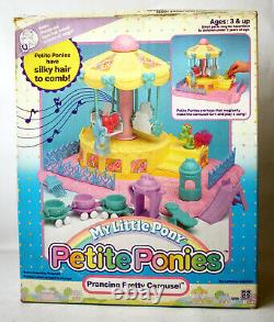 Vintage 1990 My Little Pony Petite Ponies Prancing Pretty Carousel Hasbro New