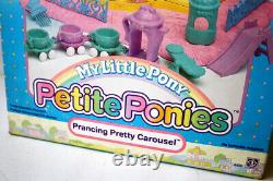 Vintage 1990 My Little Pony Petite Ponies Prancing Pretty Carousel Hasbro New