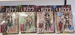 Vintage 1997 Mcfarlane Toys Kiss Ultra Action Figures Set Of 4 New