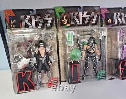 Vintage 1997 Mcfarlane Toys Kiss Ultra Action Figures Set Of 4 New