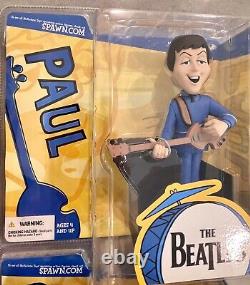 Vintage 2004 McFarlane Toys The Beatles Cartoon Figures Complete 4 Set Rare