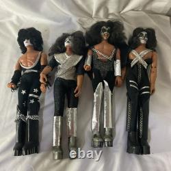 Vintage Mego Kiss 12 Action Figure Lot Simmons Frehley Stanley Criss Band