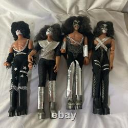 Vintage Mego Kiss 12 Action Figure Lot Simmons Frehley Stanley Criss Band