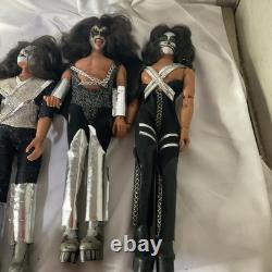 Vintage Mego Kiss 12 Action Figure Lot Simmons Frehley Stanley Criss Band