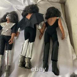 Vintage Mego Kiss 12 Action Figure Lot Simmons Frehley Stanley Criss Band