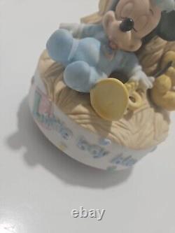 Vintage Mikey Mouse Pluto Music Box Spinner Disney Malaysia Goebel