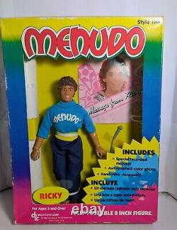 Vintage Puerto Rican Band Menudo Doll 8 Action Figure Ricky 1983 WithAutograph