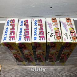 Vintage Spice Girls Girl Power On Tour 5 Doll Action Figure Lot Set New in Boxes