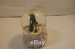 Vintgage Star Wars Dept 56 AT-AT vs Snowspeeder Musical Waterglobe ULTRA RARE