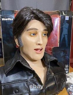 WowWee Alive ELVIS Presley Lifesize Robot Singing Talking Animatronic Bust Head