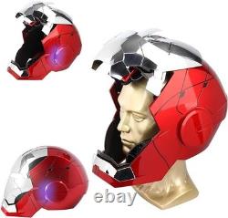YONTYEQ 11 Wearable JARVIS Voice Control Cosplay Iron Man MK5 Helmet SILVER