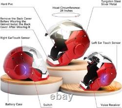 YONTYEQ 11 Wearable JARVIS Voice Control Cosplay Iron Man MK5 Helmet SILVER