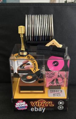 Zuru Mini Brands Really Works Vinyl Toy Record Player Plus 15 Records with Bonus