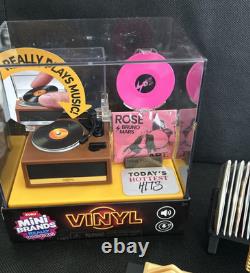 Zuru Mini Brands Really Works Vinyl Toy Record Player Plus 15 Records with Bonus